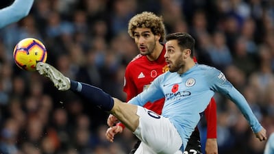 Centre midfield: Bernardo Silva (Manchester City) – Confirmed how he has come of age as a City player this season with two assists in a derby game. Reuters