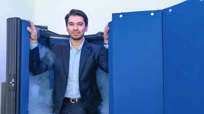 Benny Parihar of Cryo says they do a minimum margin of 50 per cent through the retail business. Victor Besa for The National