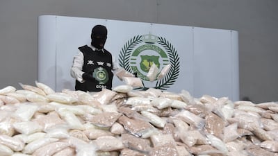 The General Directorate of Narcotics Control (GDNC) seized 47 million amphetamine pills in Riyadh. Photo: @Mokafha_SA / Twitter