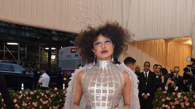 Actress Priyanka Chopra arrives at the 2019 Met Gala in New York on May 6. AFP