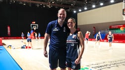 Bruce and Charlie Lauder are representing Britain at the Open Masters Games Abu Dhabi 2026. Victor Besa / The National