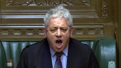 Mr Bercow's calls of "order!" have become famous. EPA