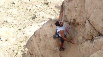 Hamad Shawqi Sajwani is a banker by profession. But on the weekends, this 26-year-old Emirati is a rock climber. Tom Kendall for The National