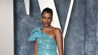 Simone Ashley in Harris Reed. Reuters