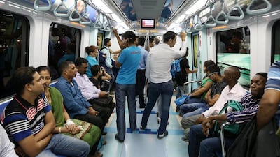 The Red Line stations on the Dubai Metro will start on Thursday from 5.30am and run until 1am on Friday morning. They will run from 10am on Friday to 1am the next day. Green Line stations will operate on Thursday from 5.50am to 1am on Friday, then from 10am to 1am. Pawan Singh / The National