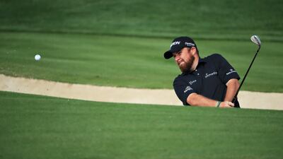 Shane Lowry of Ireland plays his third shot on the third hole. Getty Images