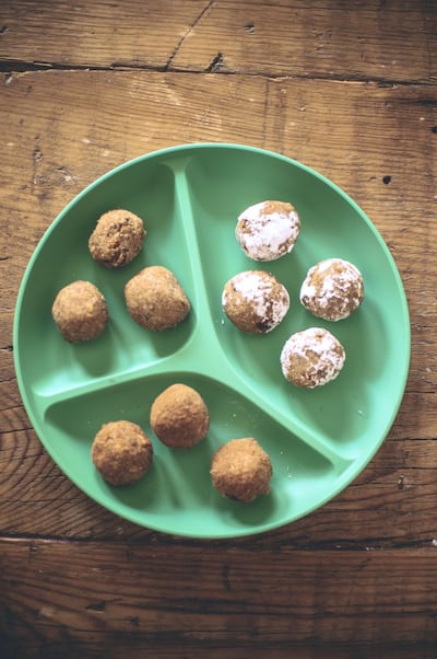 Nut butter and oat bran energy balls. Photo: Scott Price