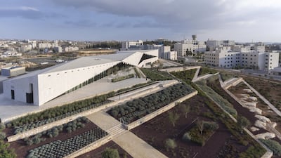 The Palestinian Museum in Birzeit, designed by Henegan Peng Architects, opened in 2016. Photo by Iwan Baan © the Palestinian Museum