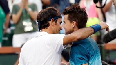 Roger Federer had won his 100th ATP title in Dubai shortly before his trip to Indian Wells. EPA