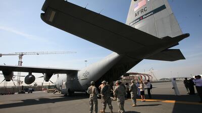 A C-130 J Super Hercules at the Dubai Airshow in 2009. Paulo Vecina / The National
