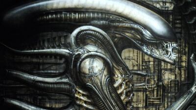 epa02623160 A picture made available on 09 March 2011 shows a view of Swiss artist HR Giger's 'Alien' at the exhibition 'Traeume und Visionen' (Dreams and Visions) at the Kunsthaus Wien in Vienna, Austria, 08 March 2011. The retrospective of Hans Ruedi Giger work is runs from 10 March until 26 June 2011. EPA/ROBERT JAEGER