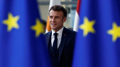 France's President Emmanuel Macron attends the EU leaders' summit in Brussels on October 20. Reuters