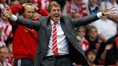 Kenny Dalglish cannot believe none of the match officials noticed the possible handball by Stoke City's Matthew Upson.