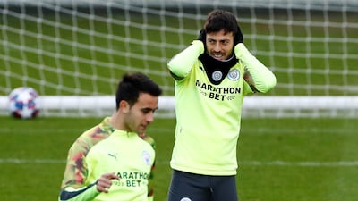 Manchester City's David Silva, right. Reuters