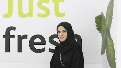 Alia Al Mazrouei, co-founder of Just Falafel in Abu Dhabi, said she wanted a more challenging environment and the chance to learn. Mona Al-Marzooqi / The National