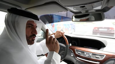 Mohammed ben Sulayem, the 14-time FIA Middle East Rally champion, says he couldn't control some of the modified cars on UAE's streets. Pawan Singh / The National