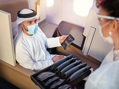 Some face masks have proven to be more effective than others at slowing the spread of coronavirus. Photo: Etihad Airways