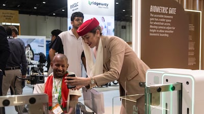 Technology is making air travel a smoother experience for the disabled, experts said. Antonie Robertson / The National