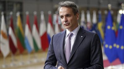 Greek Prime Minister Kyriakos Mitsotakis wants Greece to be a leader in the climate change agenda, both in shipping and on the decarbonisation of small islands. Photo: AFP