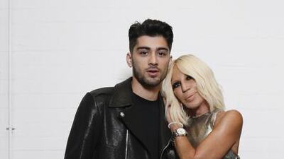 Zayn Malik will work with Donatella Versace to design the Zayn X Versus capsule collection. Courtesy of Versus Versace