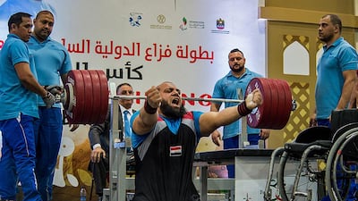 Disabled athletes are making the most of taking the centre stage at the Sixth Fazza IPC Powerlifting World Cup Dubai. Courtesy HHC Media