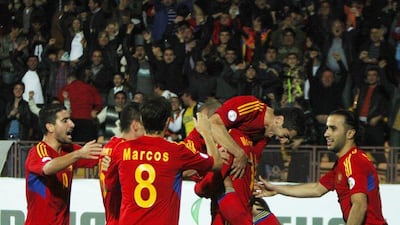 Armenia 2-1 Bulgaria. Armenia can still reach the play-off in Group B after drawing within a point of second-place Bulgaria. Hrant Khachatryan / AP