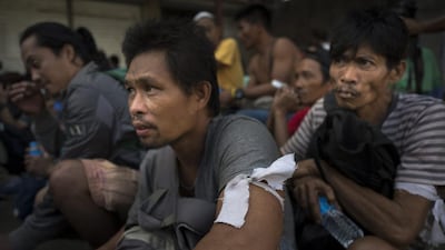 Residents who escaped the siege of Marawi City wait to be cleared by the Philippine military. Jes Aznar / Getty Images