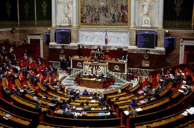 France's National Assembly will debate the pension bill on Monday. AFP