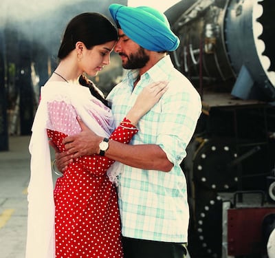 Giselli Monteiro and Saif Ali Khan in the original ‘Love Aaj Kal’ in 2009. Alamy