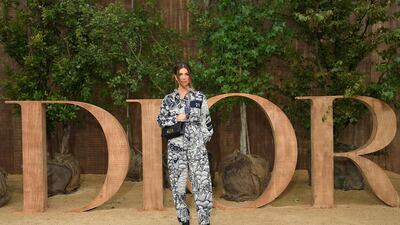 Negin Mirsalehi attends the Christian Dior Womenswear show as part of Paris Fashion Week on September 24, 2019. Getty Images