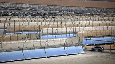 Shams1 solar power plant at Madinat Zayed is a renewable energy project in the emirate of Abu Dhabi. Silvia Razgova / The National