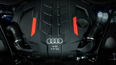 The four-litre V8 TFSI engine.