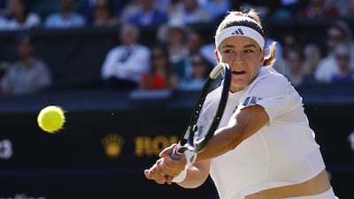 Karolina Muchova was playing in her second Grand Slam final having been runner-up at the French Open in 2023. EPA