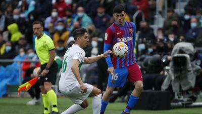 Pedri 5 - The most advanced midfielder in a 4-3-3 against Elche’s 4-4-2, but his pass inadvertently set up Fidel’s opener. EPA