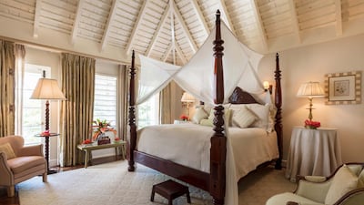 The master suite comprises two bedrooms, three en-suite marble bathrooms and an office. Photo: Christie’s International Real Estate