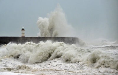 Bad weather was named as one of the reasons households needed to stockpile goods. Storm Austen is currently sweeping across the UK. AFP
