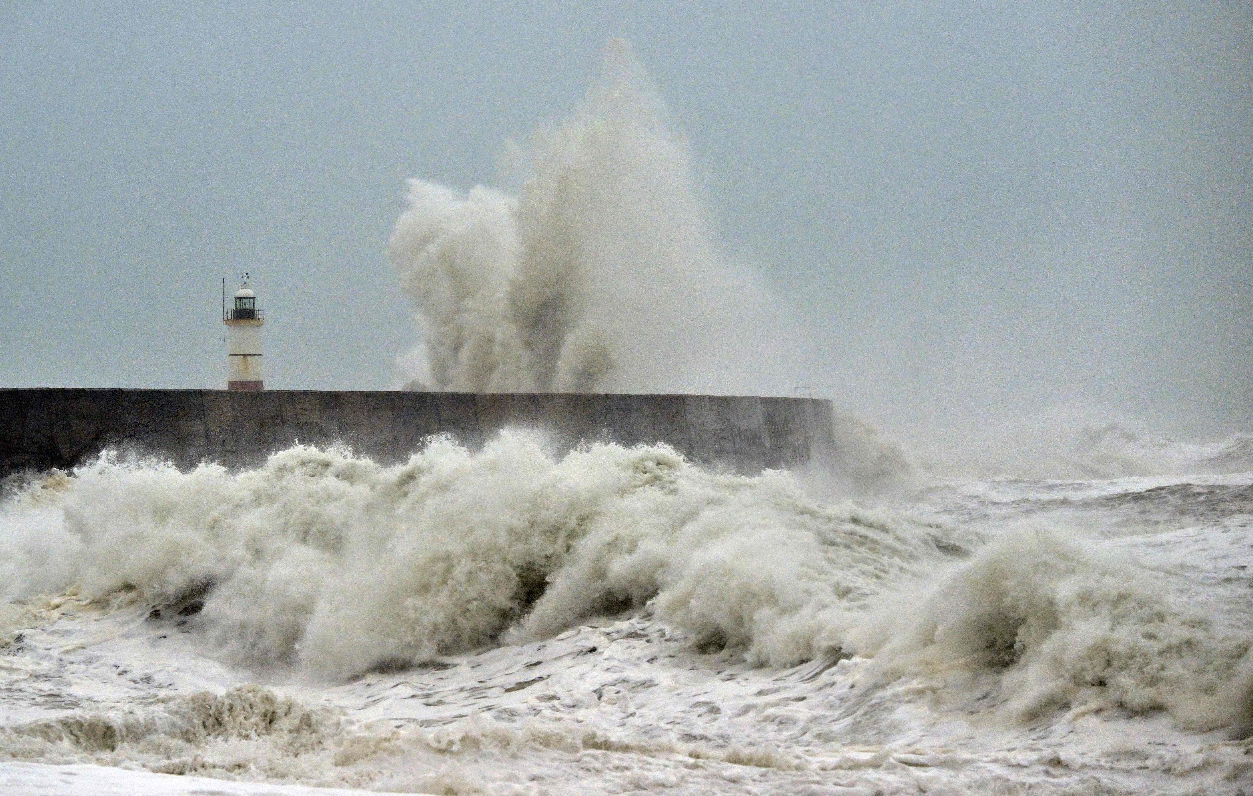 Bad weather was named as one of the reasons households needed to stockpile goods. Storm Austen is currently sweeping across the UK. AFP