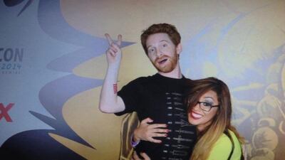 May meets Seth Green. Courtesy May Ali.