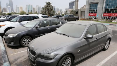 Owners of abandoned cars will be fined Dh3,000 by Abu Dhabi Municipality. Pawan Singh / The National
