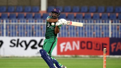 Fujairah's Yassir Kaleem bats
