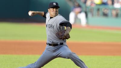 Starting pitcher Masahiro Tanaka of the New York Yankees pitches during the first inning against the Cleveland Indians at Progressive Field on July 8, 2014 in Cleveland, Ohio. Jason Miller / Getty Images
