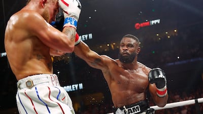 Jake Paul and Tyron Woodley fight at Amalie Arena. USA Today