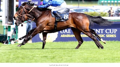 Mickael Barzalona and Castle Lady win the Emirates Poule d'Essai des Pouliches by a nose. WAM