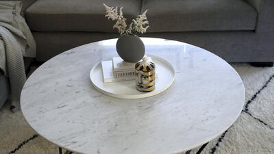 The decor mixes investment pieces that can be reused in the next property. Pawan Singh / The National