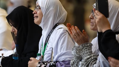 It is an emotional experience for many pilgrims, of which more than 1.5 million have arrived in Saudi Arabia from overseas for Hajj. AFP