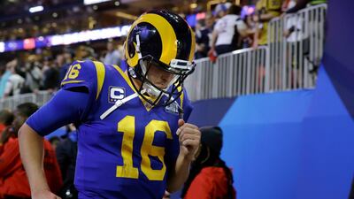 It was a disappointing first Super Bowl for Los Angeles quarterback Jared Goff. AP Photo