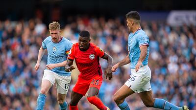 Moises Caicedo – 5. Booked early on, Caicedo’s impact was reduced with the threat of a red card hanging over him. EPA