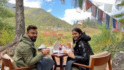 Virat Kohli and his wife, Anushka Sharma, holidayed in Bhutan last month. Instagram / Virat Kohli