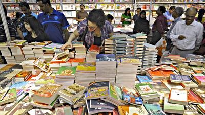 Book lovers browse through thousands of books at the Sharjah International Book Fair Jeff Topping/For The National