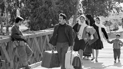 The novel highlights the experiences of refugees in camps such as Baqaa, pictured in 1970. AFP